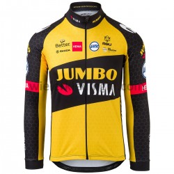 Lange Mouw Wielershirt 2021 Team Jumbo-Visma M005