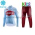 Wielershirt Lange Mouw en Fietsbroek Lang 2019 Team Katusha Alpecin Kind Winter M001
