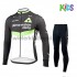 Wielershirt Lange Mouw en Fietsbroek Lang 2017 Dimension Data Kind M001