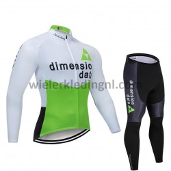 Wielershirt Lange Mouw en Fietsbroek Lang 2019 Dimension Data M001