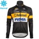 Wielershirt Lange Mouw en Lange Koersbroek 2017 Telenet Fidea Lions Winter M001