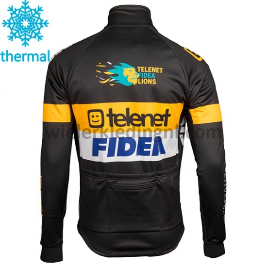 Wielershirt Lange Mouw en Lange Koersbroek 2017 Telenet Fidea Lions Winter M001