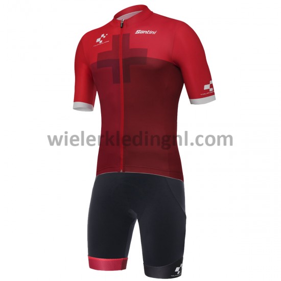 Wielershirt en Kort Koersbroek 2018 Ronde van Zwitserland M003