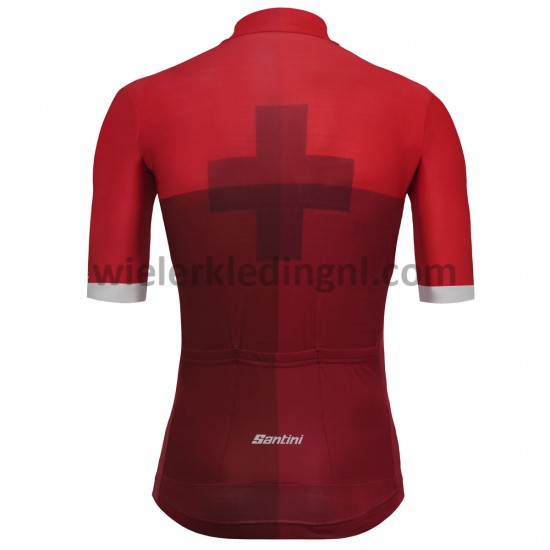 Wielershirt en Kort Koersbroek 2018 Ronde van Zwitserland M003