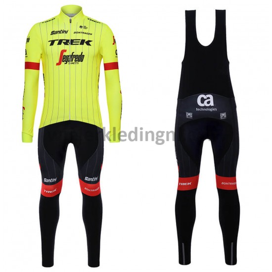Wielershirt Lange Mouw en Lange Koersbroek 2018 Trek-Segafredo M002