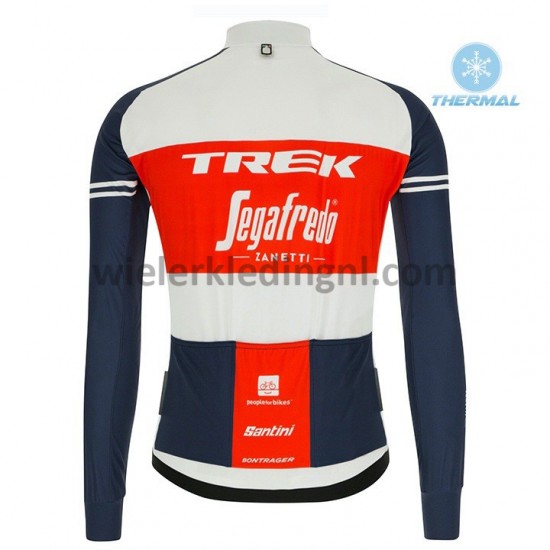 Wielershirt Lange Mouw en Lange Koersbroek 2020 Trek Segafredo Winter M001