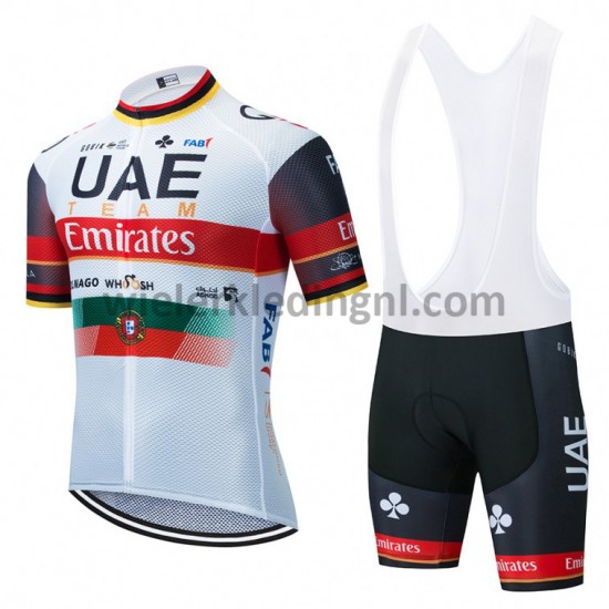 Wielershirt en Kort Koersbroek 2021 UAE Team Emirates M001
