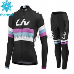Wielershirt Lange Mouw en Fietsbroek Lang 2015 CCC Liv Dames Winter M001