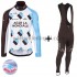 Wielershirt Lange Mouw en Lange Koersbroek 2017 AG2R La Mondiale Dames Winter M001