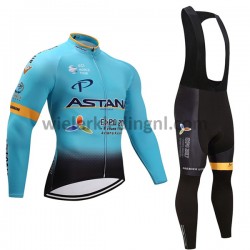 Wielershirt Lange Mouw en Lange Koersbroek 2017 Astana Pro Team Dames M001