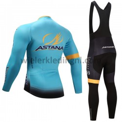 Wielershirt Lange Mouw en Lange Koersbroek 2017 Astana Pro Team Dames M001