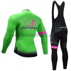Wielershirt Lange Mouw en Lange Koersbroek 2017 Astana Pro Team Dames M002
