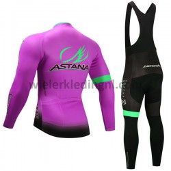Wielershirt Lange Mouw en Lange Koersbroek 2017 Astana Pro Team Dames M003