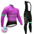 Wielershirt Lange Mouw en Lange Koersbroek 2017 Astana Pro Team Dames Winter M003