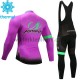 Wielershirt Lange Mouw en Lange Koersbroek 2017 Astana Pro Team Dames Winter M003