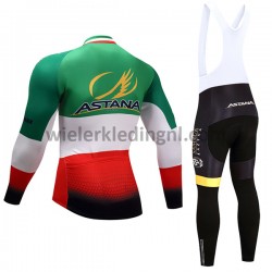 Wielershirt Lange Mouw en Lange Koersbroek 2017 Astana Pro Team Dames M004