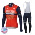 Wielershirt Lange Mouw en Lange Koersbroek 2017 Bahrain Merida Dames Winter M001