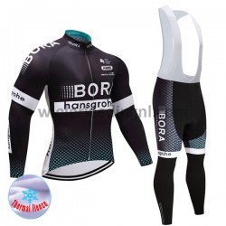 Wielershirt Lange Mouw en Lange Koersbroek 2017 Bora-Hansgrohe Dames Winter M001