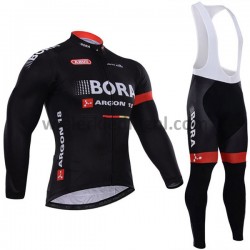 Wielershirt Lange Mouw en Lange Koersbroek 2017 Bora-Hansgrohe Dames M003