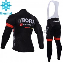 Wielershirt Lange Mouw en Lange Koersbroek 2017 Bora-Hansgrohe Dames Winter M003