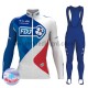 Wielershirt Lange Mouw en Lange Koersbroek 2017 FDJ Dames Winter M001 Wielershirt Lange Mouw en Lange Koersbroek 2017 FDJ Dames Winter M001