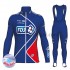 Wielershirt Lange Mouw en Lange Koersbroek 2017 FDJ Dames Winter M002