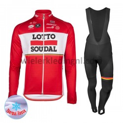 Wielershirt Lange Mouw en Lange Koersbroek 2017 Lotto Soudal Dames Winter M001