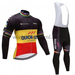 Wielershirt Lange Mouw en Lange Koersbroek 2017 Quick-Step Floors Dames M002