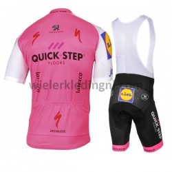 Wielershirt en Kort Koersbroek 2017 Quick-Step Floors Dames M004