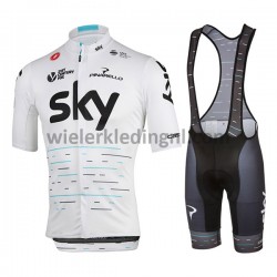 Wielershirt en Kort Koersbroek 2017 Team Sky Dames M003