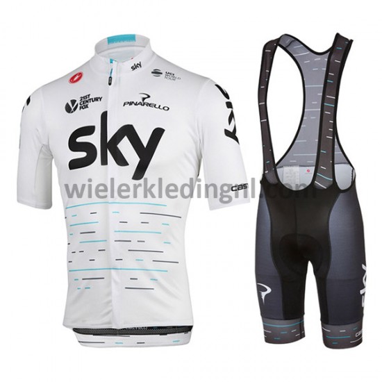 Wielershirt en Kort Koersbroek 2017 Team Sky Dames M003