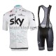 Wielershirt en Kort Koersbroek 2017 Team Sky Dames M003