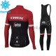 Wielershirt Lange Mouw en Lange Koersbroek 2017 Trek-Segafredo Dames Winter M001
