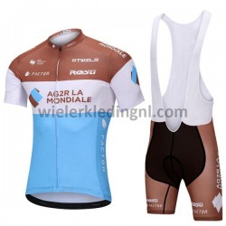Wielershirt en Kort Koersbroek 2018 AG2R La Mondiale Dames M001