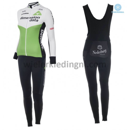 Wielershirt Lange Mouw en Lange Koersbroek 2018 Dimension Data Dames Winter M001 Wielershirt Lange Mouw en Lange Koersbroek 2018 Dimension Data Dames Winter M001