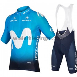 Wielershirt en Kort Koersbroek 2018 Movistar Team Dames M001