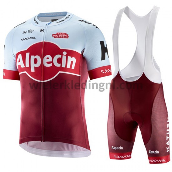 Wielershirt en Kort Koersbroek 2018 Team Katusha Alpecin Dames M001