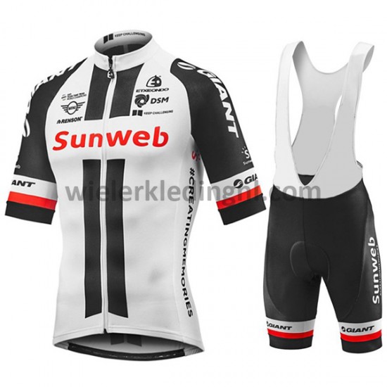 Wielershirt en Kort Koersbroek 2018 Team Sunweb Dames M001