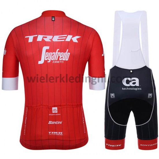 Wielershirt en Kort Koersbroek 2018 Trek-Segafredo Dames M001