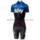 Wielershirt en Kort Fietsbroek 2019 Team Sky Dames M001