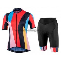 Wielershirt en Kort Fietsbroek 2021 Nalini Turin 06 Dames M001