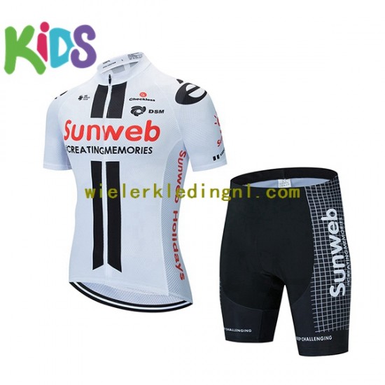 Wielershirt en Kort Fietsbroek 2020 Team Sunweb Kind N001