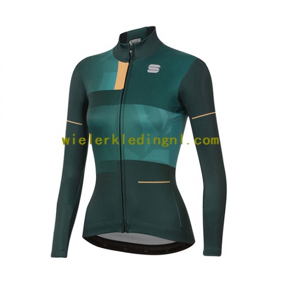 Lange Mouw Wielershirt 2021 Sportful Leaf Dame N001
