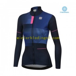 Wielershirt Winter 2021 Sportful Leaf Dame N001