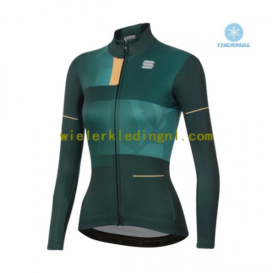 Wielershirt Winter 2021 Sportful Leaf Dame N002