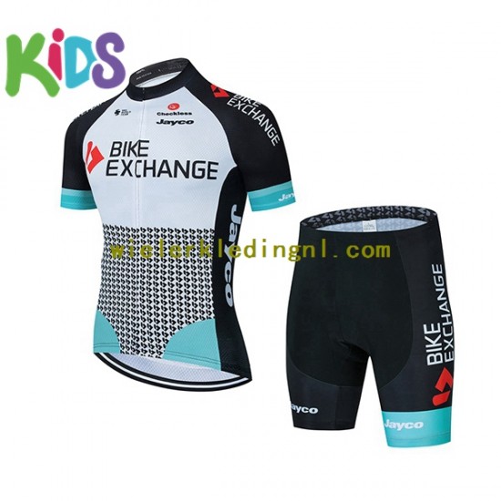 Wielershirt en Kort Fietsbroek 2021 Team BikeExchange Kind N001