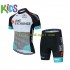 Wielershirt en Kort Fietsbroek 2021 Team BikeExchange Kind N001