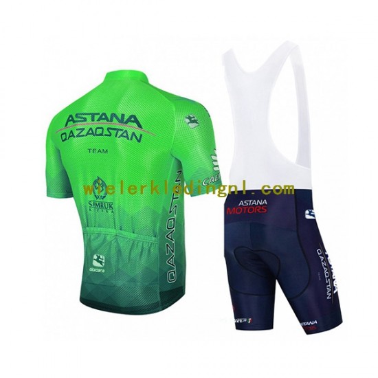 Wielershirt en Kort Koersbroek 2022 Astana Qazaqstan Team Heren N003