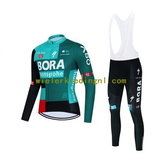 Wielershirt Lange Mouw en Lange Koersbroek 2022 Bora-Hansgrohe Heren N001