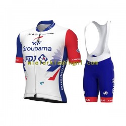 Wielershirt en Kort Koersbroek 2022 Groupama-FDJ Heren N001